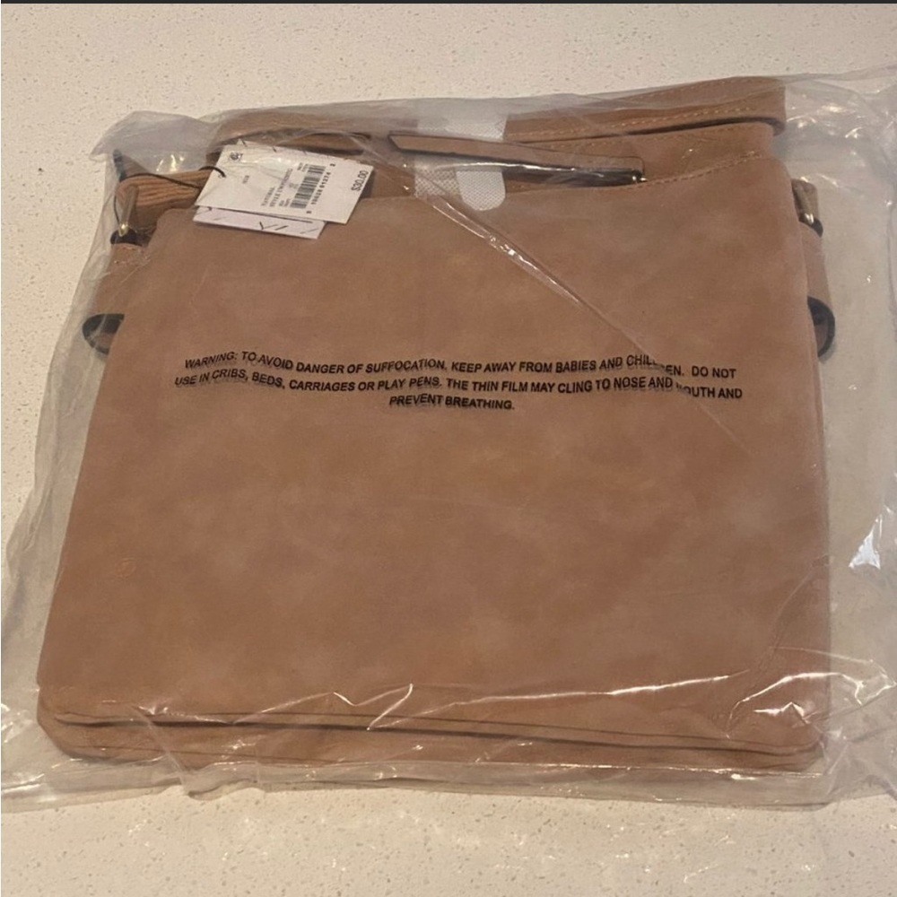Tan Bag With Strap NEW With Tags! - Picture 4 of 6